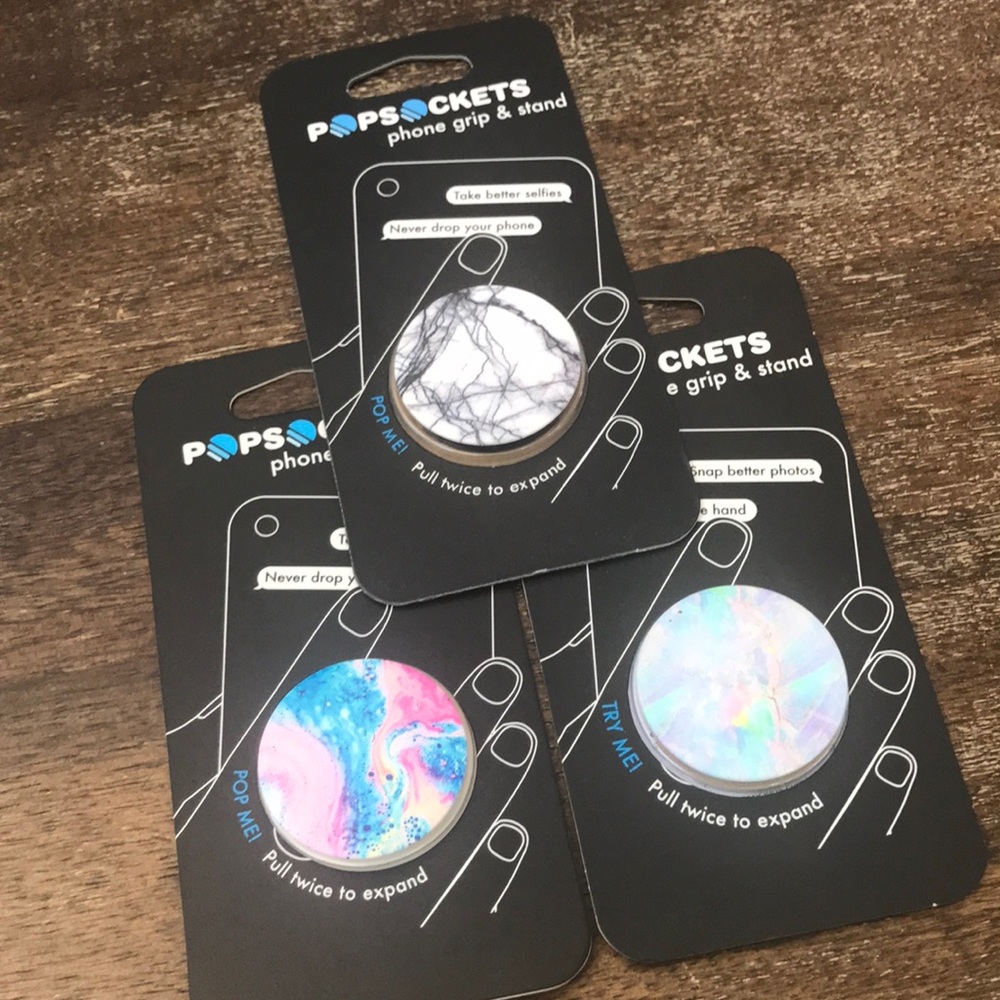 Set of 3 Pop Sockets